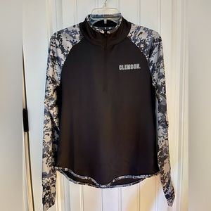 Clemson Military OHT Camo Sleeve Quarter Zip, Ladies Medium